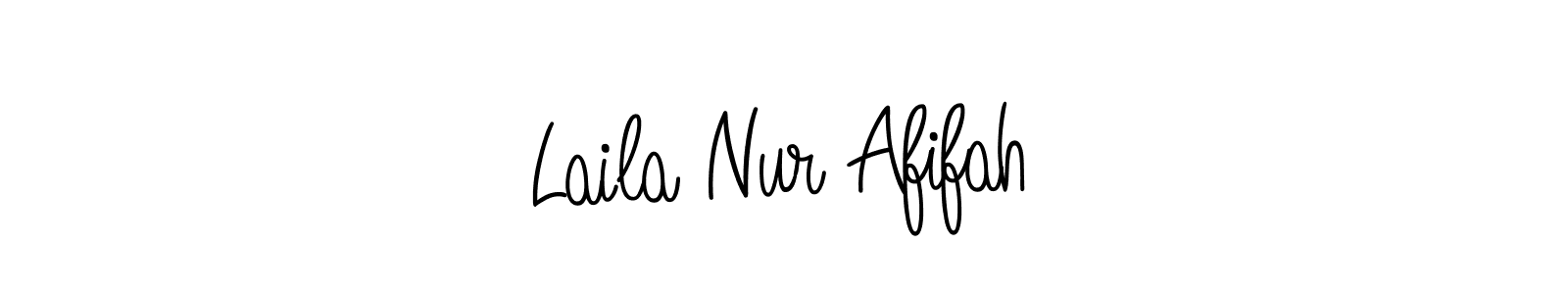 It looks lik you need a new signature style for name Laila Nur Afifah. Design unique handwritten (Angelique-Rose-font-FFP) signature with our free signature maker in just a few clicks. Laila Nur Afifah signature style 5 images and pictures png