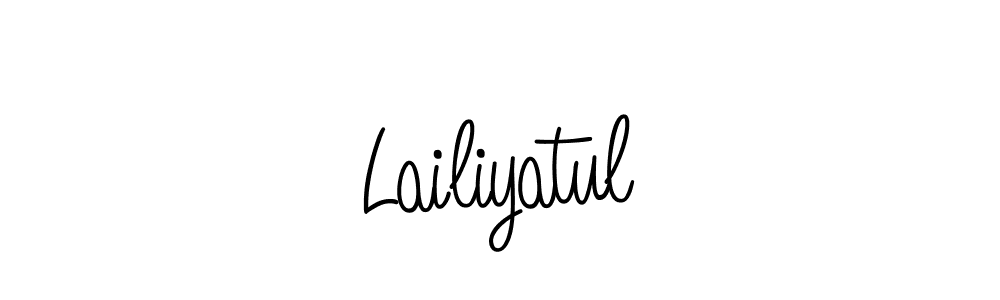 How to Draw Lailiyatul signature style? Angelique-Rose-font-FFP is a latest design signature styles for name Lailiyatul. Lailiyatul signature style 5 images and pictures png