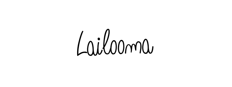 Angelique-Rose-font-FFP is a professional signature style that is perfect for those who want to add a touch of class to their signature. It is also a great choice for those who want to make their signature more unique. Get Lailooma name to fancy signature for free. Lailooma signature style 5 images and pictures png