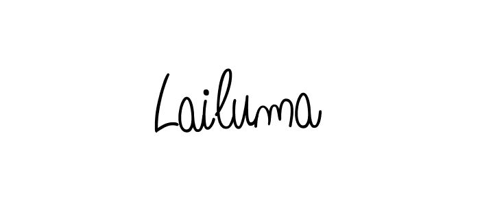 Design your own signature with our free online signature maker. With this signature software, you can create a handwritten (Angelique-Rose-font-FFP) signature for name Lailuma. Lailuma signature style 5 images and pictures png