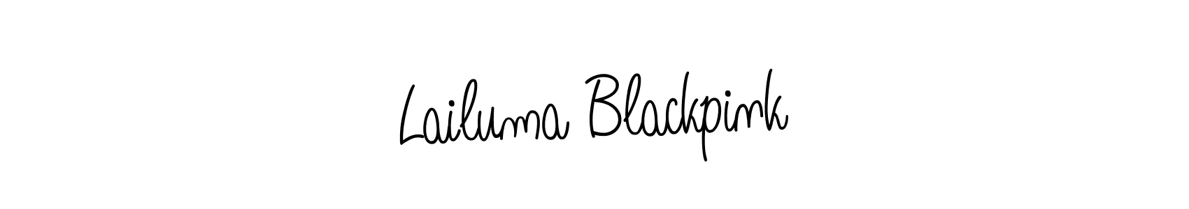 Check out images of Autograph of Lailuma Blackpink name. Actor Lailuma Blackpink Signature Style. Angelique-Rose-font-FFP is a professional sign style online. Lailuma Blackpink signature style 5 images and pictures png