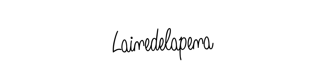 Once you've used our free online signature maker to create your best signature Angelique-Rose-font-FFP style, it's time to enjoy all of the benefits that Lainedelapena name signing documents. Lainedelapena signature style 5 images and pictures png