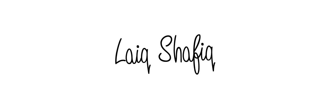 How to make Laiq Shafiq name signature. Use Angelique-Rose-font-FFP style for creating short signs online. This is the latest handwritten sign. Laiq Shafiq signature style 5 images and pictures png