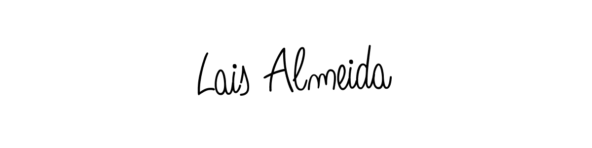 How to make Lais Almeida name signature. Use Angelique-Rose-font-FFP style for creating short signs online. This is the latest handwritten sign. Lais Almeida signature style 5 images and pictures png