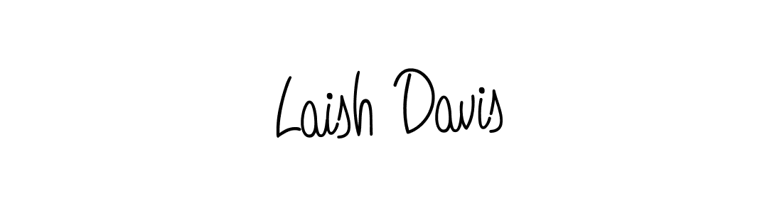 You should practise on your own different ways (Angelique-Rose-font-FFP) to write your name (Laish Davis) in signature. don't let someone else do it for you. Laish Davis signature style 5 images and pictures png