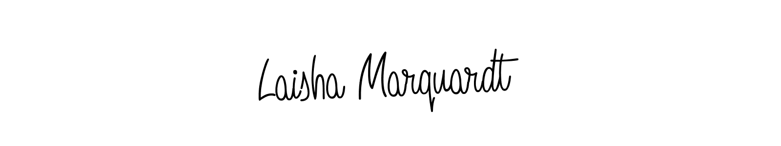 How to make Laisha Marquardt name signature. Use Angelique-Rose-font-FFP style for creating short signs online. This is the latest handwritten sign. Laisha Marquardt signature style 5 images and pictures png