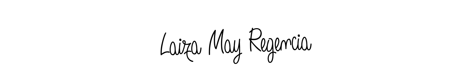 Design your own signature with our free online signature maker. With this signature software, you can create a handwritten (Angelique-Rose-font-FFP) signature for name Laiza May Regencia. Laiza May Regencia signature style 5 images and pictures png