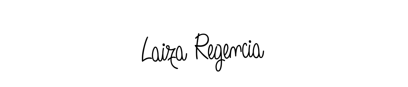 The best way (Angelique-Rose-font-FFP) to make a short signature is to pick only two or three words in your name. The name Laiza Regencia include a total of six letters. For converting this name. Laiza Regencia signature style 5 images and pictures png
