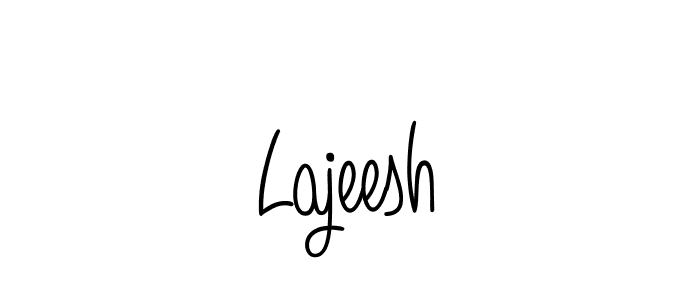 Lajeesh stylish signature style. Best Handwritten Sign (Angelique-Rose-font-FFP) for my name. Handwritten Signature Collection Ideas for my name Lajeesh. Lajeesh signature style 5 images and pictures png