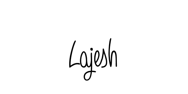 You should practise on your own different ways (Angelique-Rose-font-FFP) to write your name (Lajesh) in signature. don't let someone else do it for you. Lajesh signature style 5 images and pictures png