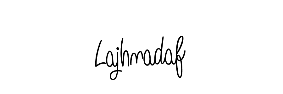 Make a beautiful signature design for name Lajhnadaf. With this signature (Angelique-Rose-font-FFP) style, you can create a handwritten signature for free. Lajhnadaf signature style 5 images and pictures png