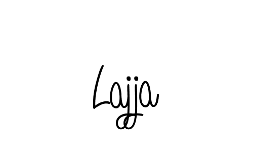 Make a beautiful signature design for name Lajja. With this signature (Angelique-Rose-font-FFP) style, you can create a handwritten signature for free. Lajja signature style 5 images and pictures png