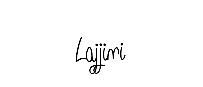 You should practise on your own different ways (Angelique-Rose-font-FFP) to write your name (Lajjini) in signature. don't let someone else do it for you. Lajjini signature style 5 images and pictures png