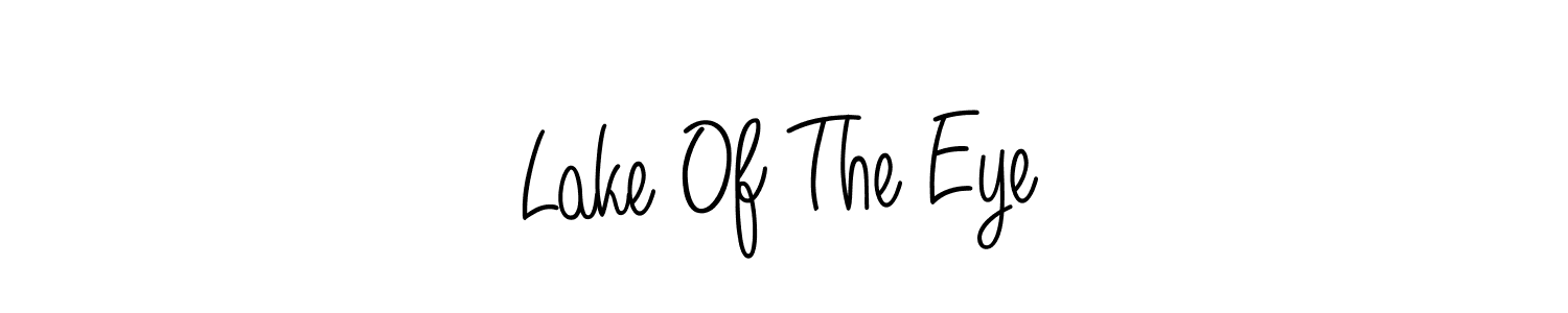 Make a beautiful signature design for name Lake Of The Eye. With this signature (Angelique-Rose-font-FFP) style, you can create a handwritten signature for free. Lake Of The Eye signature style 5 images and pictures png