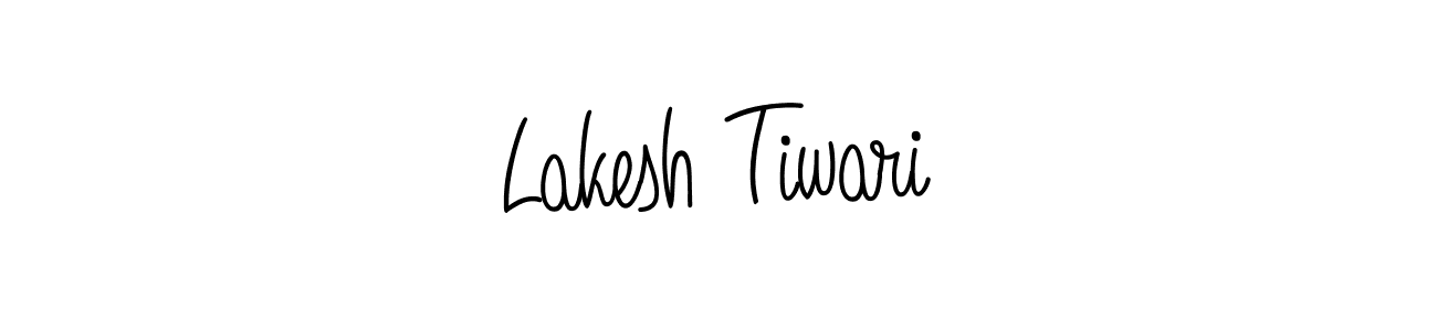 Use a signature maker to create a handwritten signature online. With this signature software, you can design (Angelique-Rose-font-FFP) your own signature for name Lakesh Tiwari. Lakesh Tiwari signature style 5 images and pictures png