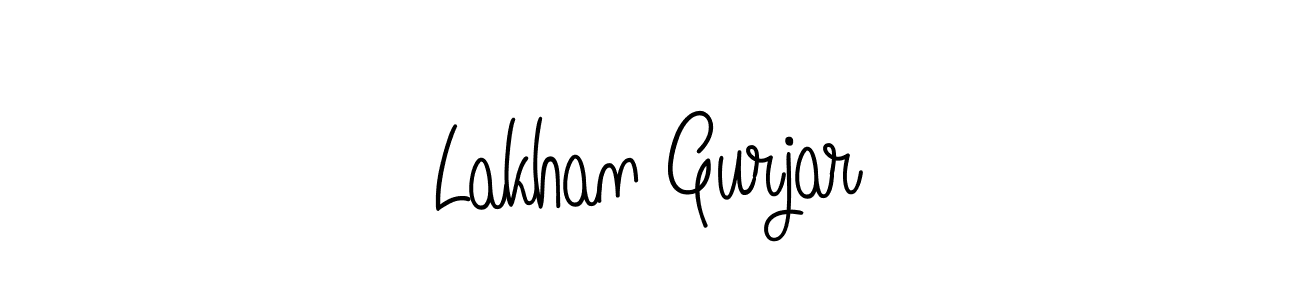 Also we have Lakhan Gurjar name is the best signature style. Create professional handwritten signature collection using Angelique-Rose-font-FFP autograph style. Lakhan Gurjar signature style 5 images and pictures png