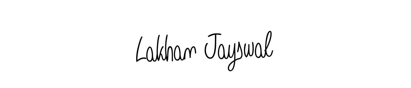 Design your own signature with our free online signature maker. With this signature software, you can create a handwritten (Angelique-Rose-font-FFP) signature for name Lakhan Jayswal. Lakhan Jayswal signature style 5 images and pictures png