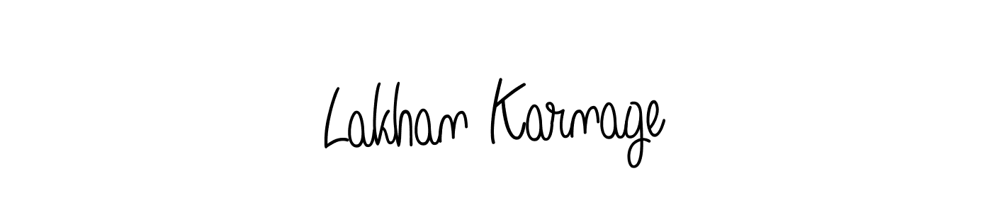Here are the top 10 professional signature styles for the name Lakhan Karnage. These are the best autograph styles you can use for your name. Lakhan Karnage signature style 5 images and pictures png