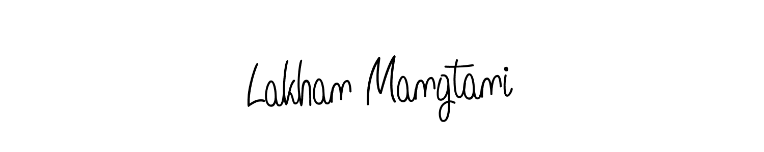if you are searching for the best signature style for your name Lakhan Mangtani. so please give up your signature search. here we have designed multiple signature styles  using Angelique-Rose-font-FFP. Lakhan Mangtani signature style 5 images and pictures png
