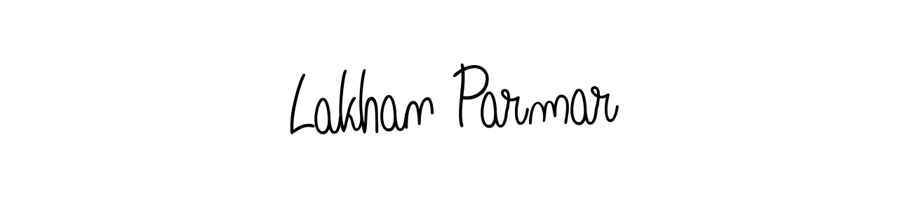 Use a signature maker to create a handwritten signature online. With this signature software, you can design (Angelique-Rose-font-FFP) your own signature for name Lakhan Parmar. Lakhan Parmar signature style 5 images and pictures png