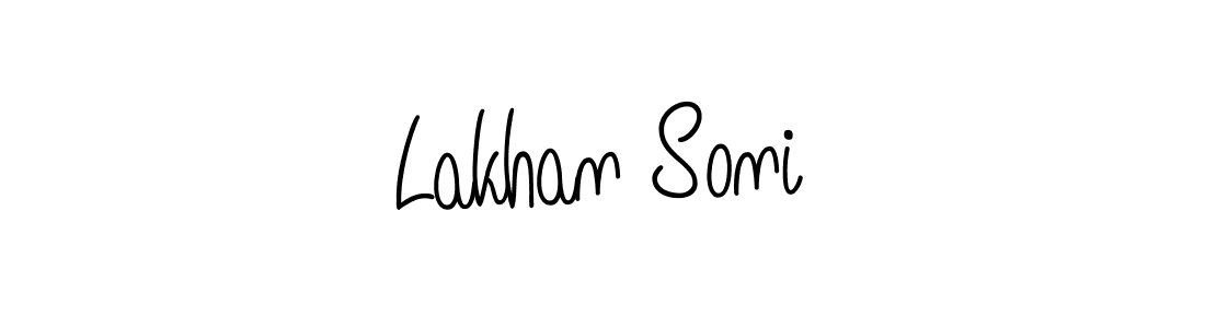 Design your own signature with our free online signature maker. With this signature software, you can create a handwritten (Angelique-Rose-font-FFP) signature for name Lakhan Soni. Lakhan Soni signature style 5 images and pictures png