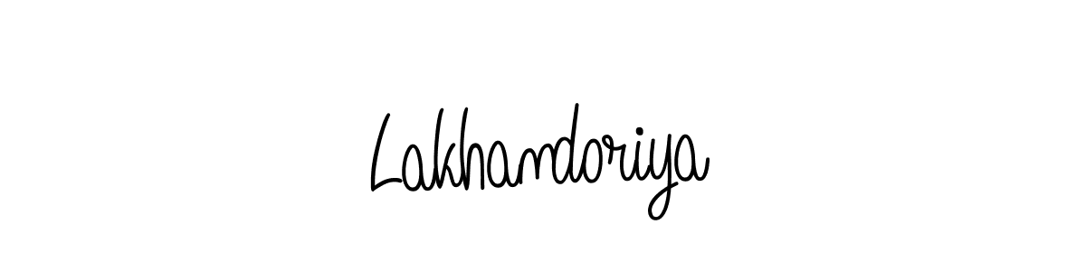 Check out images of Autograph of Lakhandoriya name. Actor Lakhandoriya Signature Style. Angelique-Rose-font-FFP is a professional sign style online. Lakhandoriya signature style 5 images and pictures png