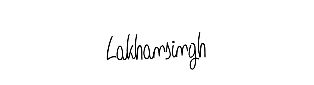 You should practise on your own different ways (Angelique-Rose-font-FFP) to write your name (Lakhansingh) in signature. don't let someone else do it for you. Lakhansingh signature style 5 images and pictures png