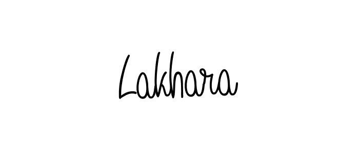 Make a beautiful signature design for name Lakhara. With this signature (Angelique-Rose-font-FFP) style, you can create a handwritten signature for free. Lakhara signature style 5 images and pictures png