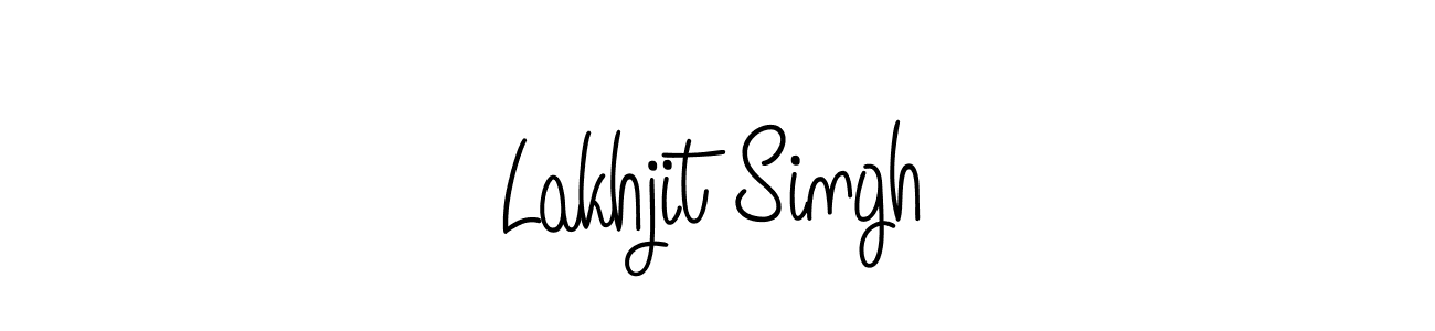 Use a signature maker to create a handwritten signature online. With this signature software, you can design (Angelique-Rose-font-FFP) your own signature for name Lakhjit Singh. Lakhjit Singh signature style 5 images and pictures png