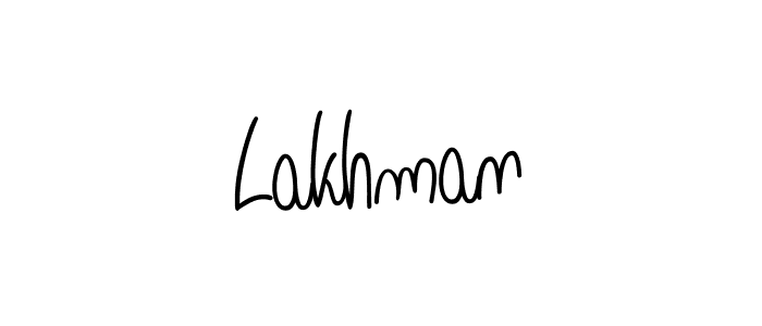 Design your own signature with our free online signature maker. With this signature software, you can create a handwritten (Angelique-Rose-font-FFP) signature for name Lakhman. Lakhman signature style 5 images and pictures png