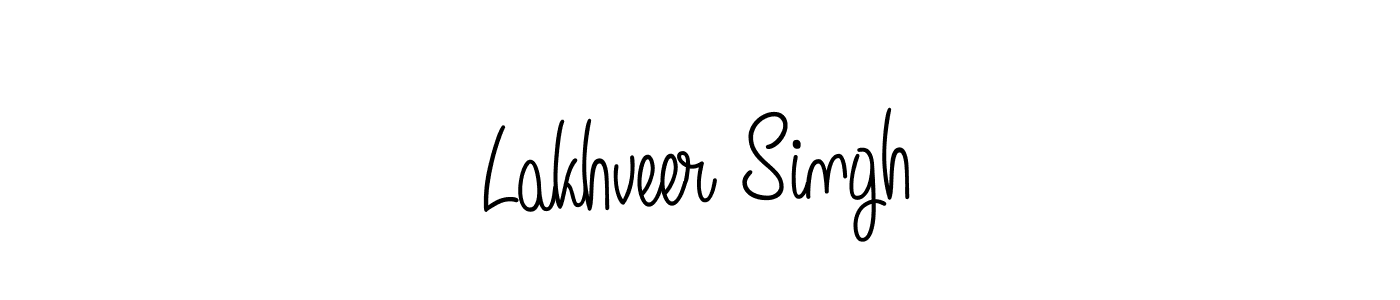 Use a signature maker to create a handwritten signature online. With this signature software, you can design (Angelique-Rose-font-FFP) your own signature for name Lakhveer Singh. Lakhveer Singh signature style 5 images and pictures png