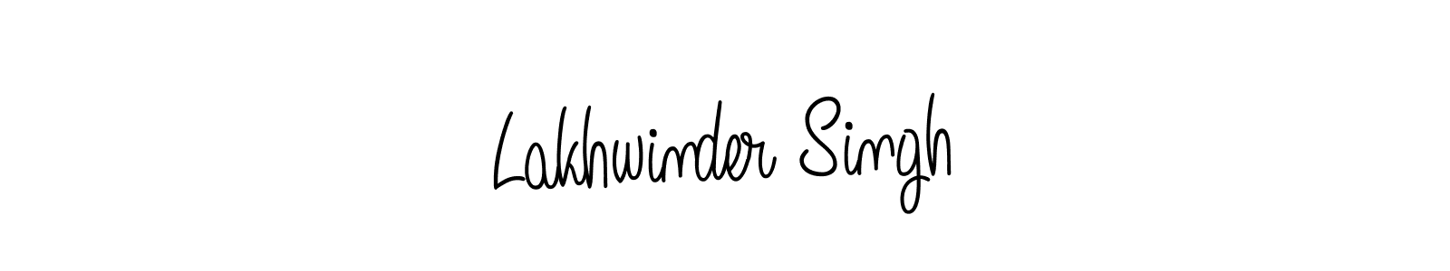 Design your own signature with our free online signature maker. With this signature software, you can create a handwritten (Angelique-Rose-font-FFP) signature for name Lakhwinder Singh. Lakhwinder Singh signature style 5 images and pictures png