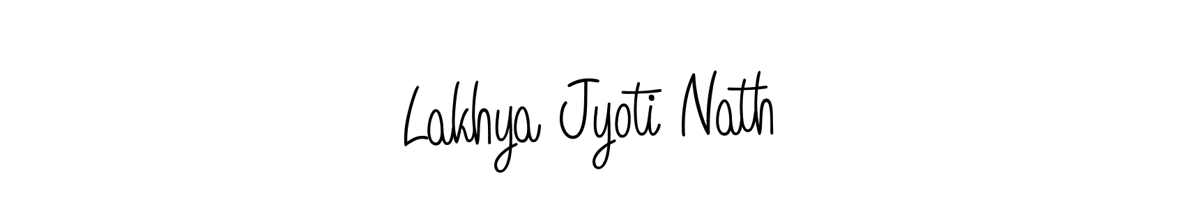 Design your own signature with our free online signature maker. With this signature software, you can create a handwritten (Angelique-Rose-font-FFP) signature for name Lakhya Jyoti Nath. Lakhya Jyoti Nath signature style 5 images and pictures png
