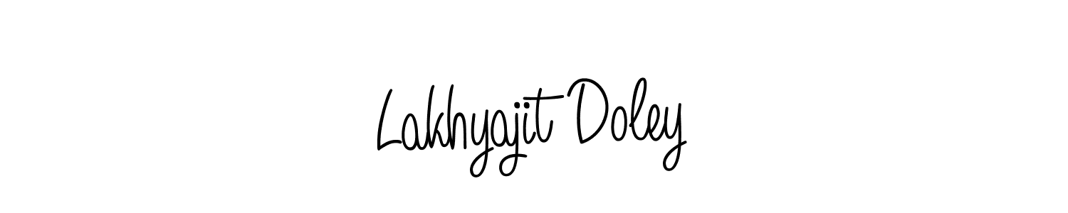 Make a beautiful signature design for name Lakhyajit Doley. With this signature (Angelique-Rose-font-FFP) style, you can create a handwritten signature for free. Lakhyajit Doley signature style 5 images and pictures png