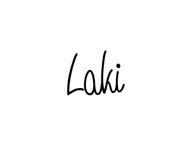 if you are searching for the best signature style for your name Laki. so please give up your signature search. here we have designed multiple signature styles  using Angelique-Rose-font-FFP. Laki signature style 5 images and pictures png