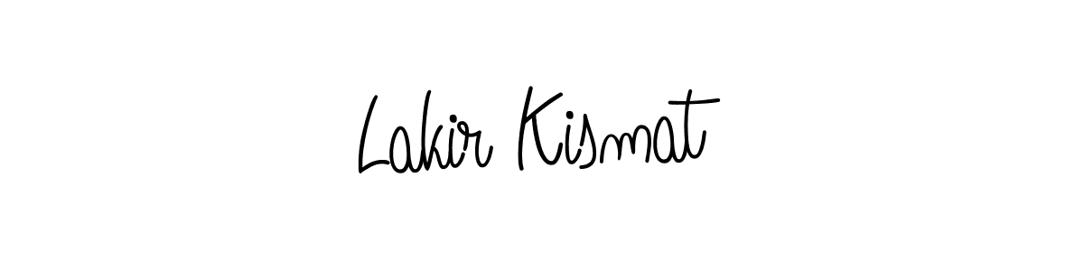 Angelique-Rose-font-FFP is a professional signature style that is perfect for those who want to add a touch of class to their signature. It is also a great choice for those who want to make their signature more unique. Get Lakir Kismat name to fancy signature for free. Lakir Kismat signature style 5 images and pictures png