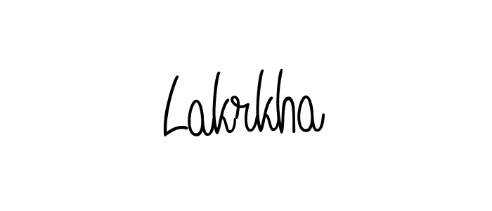 How to make Lakrkha name signature. Use Angelique-Rose-font-FFP style for creating short signs online. This is the latest handwritten sign. Lakrkha signature style 5 images and pictures png