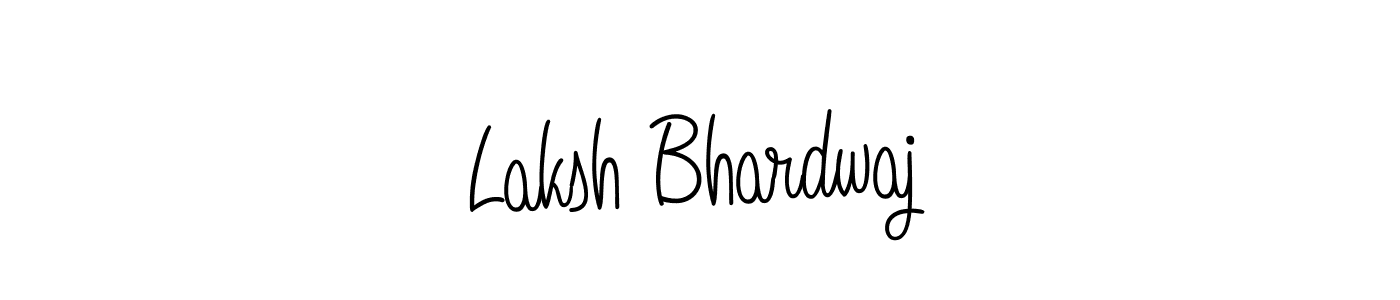 Create a beautiful signature design for name Laksh Bhardwaj. With this signature (Angelique-Rose-font-FFP) fonts, you can make a handwritten signature for free. Laksh Bhardwaj signature style 5 images and pictures png