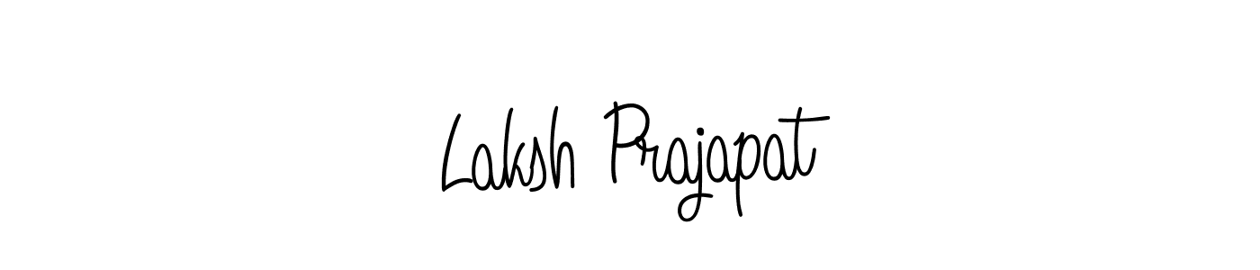 Make a short Laksh Prajapat signature style. Manage your documents anywhere anytime using Angelique-Rose-font-FFP. Create and add eSignatures, submit forms, share and send files easily. Laksh Prajapat signature style 5 images and pictures png