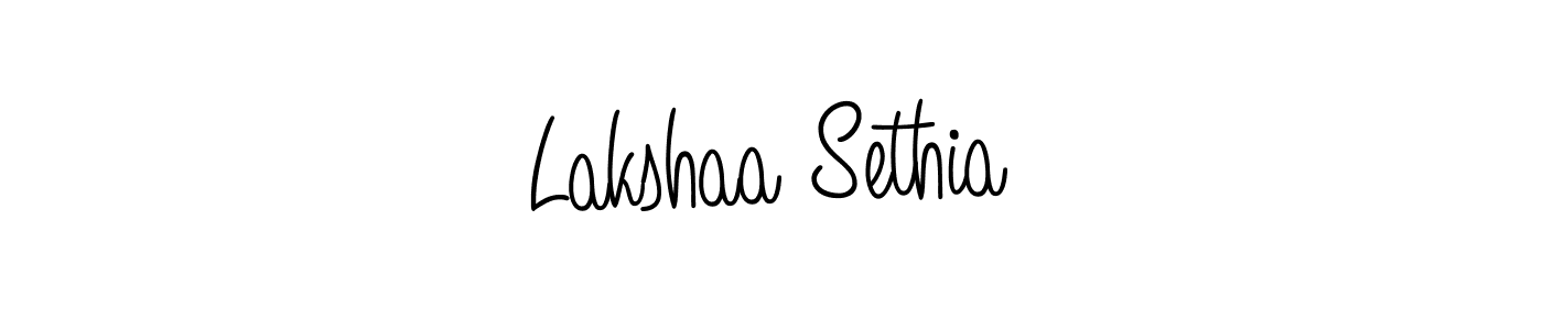 Similarly Angelique-Rose-font-FFP is the best handwritten signature design. Signature creator online .You can use it as an online autograph creator for name Lakshaa Sethia. Lakshaa Sethia signature style 5 images and pictures png