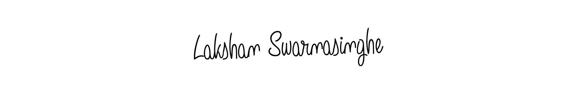 Make a beautiful signature design for name Lakshan Swarnasinghe. With this signature (Angelique-Rose-font-FFP) style, you can create a handwritten signature for free. Lakshan Swarnasinghe signature style 5 images and pictures png