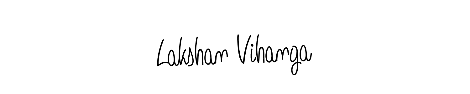 Lakshan Vihanga stylish signature style. Best Handwritten Sign (Angelique-Rose-font-FFP) for my name. Handwritten Signature Collection Ideas for my name Lakshan Vihanga. Lakshan Vihanga signature style 5 images and pictures png