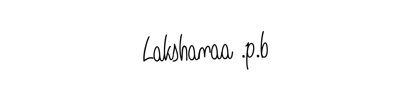 It looks lik you need a new signature style for name Lakshanaa .p.b. Design unique handwritten (Angelique-Rose-font-FFP) signature with our free signature maker in just a few clicks. Lakshanaa .p.b signature style 5 images and pictures png