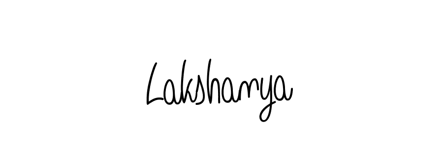 The best way (Angelique-Rose-font-FFP) to make a short signature is to pick only two or three words in your name. The name Lakshanya include a total of six letters. For converting this name. Lakshanya signature style 5 images and pictures png