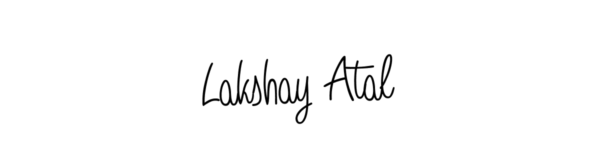 Make a beautiful signature design for name Lakshay Atal. With this signature (Angelique-Rose-font-FFP) style, you can create a handwritten signature for free. Lakshay Atal signature style 5 images and pictures png