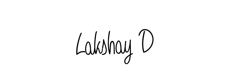 How to Draw Lakshay D signature style? Angelique-Rose-font-FFP is a latest design signature styles for name Lakshay D. Lakshay D signature style 5 images and pictures png