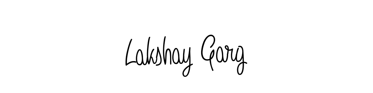 Create a beautiful signature design for name Lakshay Garg. With this signature (Angelique-Rose-font-FFP) fonts, you can make a handwritten signature for free. Lakshay Garg signature style 5 images and pictures png