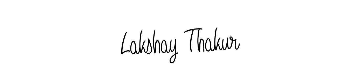 Lakshay Thakur stylish signature style. Best Handwritten Sign (Angelique-Rose-font-FFP) for my name. Handwritten Signature Collection Ideas for my name Lakshay Thakur. Lakshay Thakur signature style 5 images and pictures png