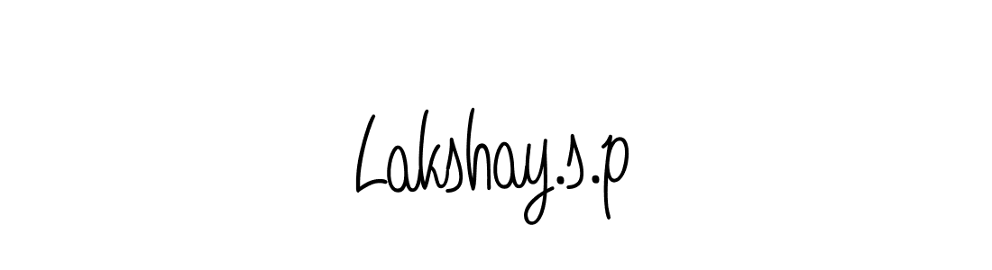 Also we have Lakshay.s.p name is the best signature style. Create professional handwritten signature collection using Angelique-Rose-font-FFP autograph style. Lakshay.s.p signature style 5 images and pictures png