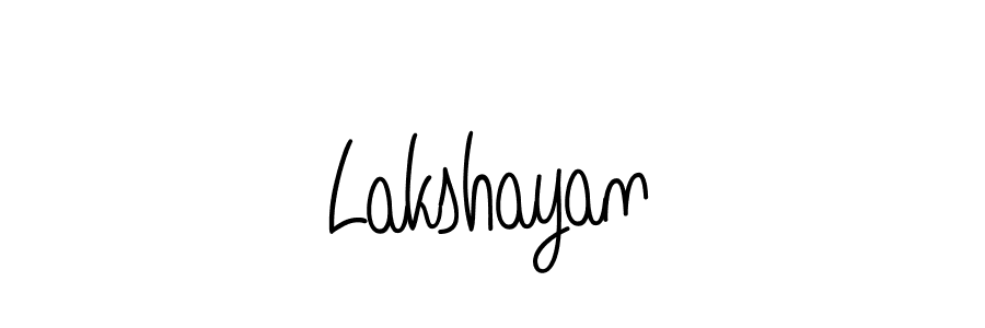 You should practise on your own different ways (Angelique-Rose-font-FFP) to write your name (Lakshayan) in signature. don't let someone else do it for you. Lakshayan signature style 5 images and pictures png